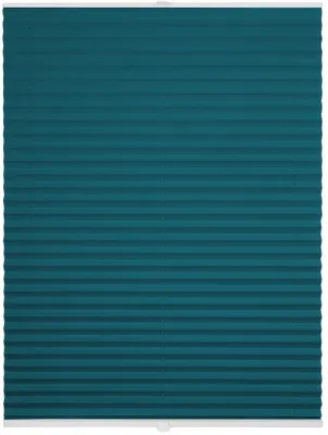 Produktbild von Plissee Klemmfix verspannt ohne Bohren Premium Farbe: Petrol, Größe: 80x210 cm