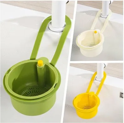Image de Lot de 3 filtres de vidange suspendus, pour robinet, pour évier de cuisine, organiseur