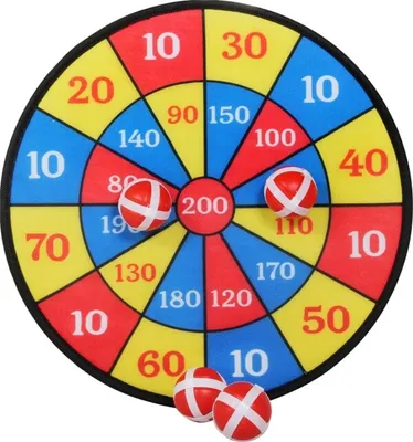 Produktbild von Outdoor Active Outdoor active Dartscheibe Klett mit 4 Bällen, # 35 cm