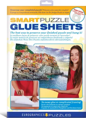 Obrázok produktu pre Eurographics Puzzle Sticky Foils Smart Glue, 8 kusov, 26,2 x 19 cm, 8955-0101