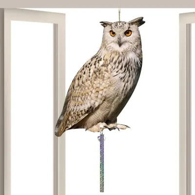 Immagine prodotto di Gufo decorativo riflettente per allontanare gli uccelli dal giardino