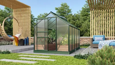 Obrázek produktu pro Skleník Vitavia Venus 6200 polykarbonát 4 mm 195 x 321 cm zelený