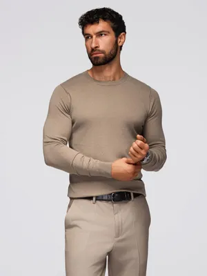 Imagen del producto de Jersey clásico para hombre, estilo "ombre", con cuello redondo y mezcla de colores, talla XXL