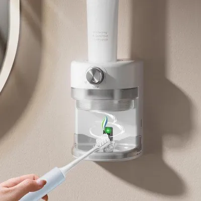Immagine prodotto di Portadentifricio elettrico con fissaggio a parete per l'arredamento del bagno