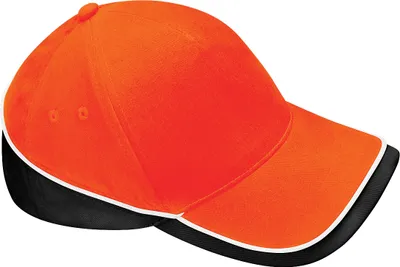 Immagine prodotto di Beechfield Unisex Baseball Cap Teamwear Competition RW223 (Taglia unica) (Arancione/Nero/Bianco)