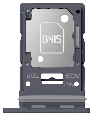 Image de Clappio, support de carte SIM pour Samsung Galaxy A35, emplacement hybride, couleur noire