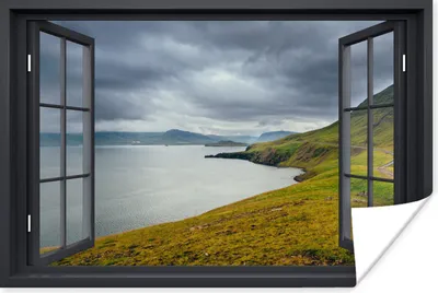 Produktbild von MuchoWow® Poster Aussicht - Natur - See 120x80 cm - Bilder