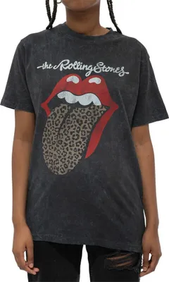 Produktbild von The Rolling Stones - T-Shirt Acid Wash für Herren/Damen Uni RO3243 (L) (Schwarz)