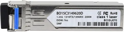 Zdjęcie produktu dla Kompatybilny transceiver Radware SFP-BXU34-20KM BlueOptics BO15C3149620D SFP, LC-Simplex, 1000BASE-BX-U, światłowód jednomodowy, TX1310nm/RX1490nm, 10KM, DDM, 0°C/+70°C (SFP-BXU34-20KM-RW-BO)