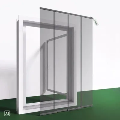 Produktbild von Türvorhang Standard 100 x 220 cm weiß