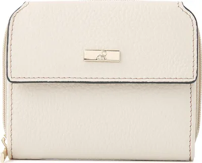 Produktbild von dR Amsterdam Kompakte Damen Geldbörse aus Leder mit RFID | Portemonnaie Damen | Stilvoller und sicherer Kartenhalter Mint - 110179 Nude