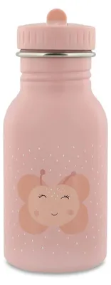 Produktbild von Trixie Trinkflasche Kinder Edelstahl 350ml Mrs. Butterfly rosa auslaufsicher Schmetterling