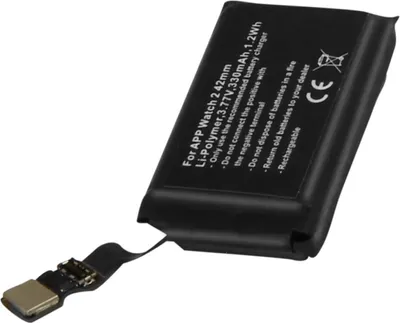 Obrázek produktu pro Avizar, náhradní baterie Apple Watch 2 42 mm Li-Poly 3,77 V 330 mAh, černá