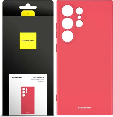 Immagine prodotto di Custodia in silicone SPACECASE Custodia in silicone per Galaxy S24 Ultra Red