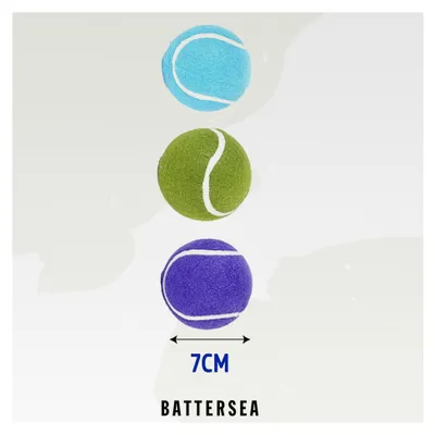 Produktbild von Tennisbälle für Hunde, Spielzeug, Blau und Grün, 6,5 cm x 6,5 cm
