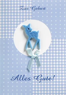 Produktbild von Geburt Baby Glückwunschkarte im Format 116 x 166 cm AnlassSpruch Zu