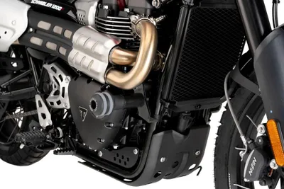 Image de PUIG 22185N Protège-cadre Vintage 2.0  adapté à la TRIUMPH SCRAMBLER 1200X Noir