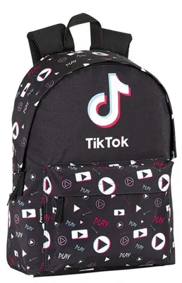 Produktbild von Tiktok Play Rucksack Schwarz Kinder Schwarz One Size