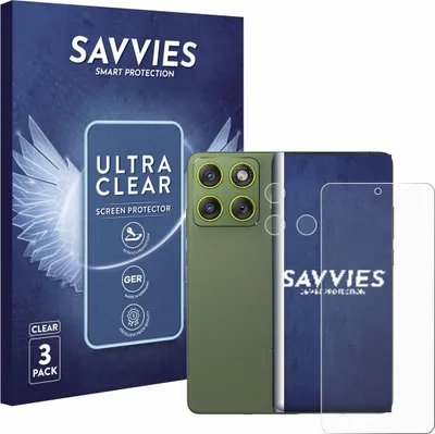 Produktbild von 6x Für Motorola Edge 70 (Display+Kamera) Schutzfolie Savvies Displayschutz Display Schutz Folie Klar Transparent