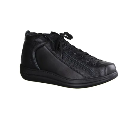 Produktbild von Liromed 650 Verbandschuh Herren, Halbschuh, Schwarz, Leder/Textil, NEU - Herrenschuhe Prophylaxe Diabetiker, Schwarz, leder/textil/stretch