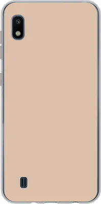 Produktbild von MuchoWow® Handyhülle Schutzhülle Hülle für Telefoonhoesje Samsung Galaxy A10 Beige - Farben - Unifarben Silikon Softcase Handy Hülle - Schutzhülle