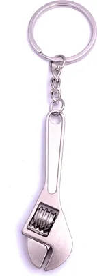 Image de Onwomania Ringmaul Clé Clé à molette Porte-clés Argent Métal