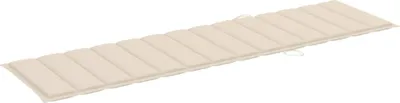 Immagine prodotto di vidaXL Cuscino lettino crema 200x50x4 cm in tessuto