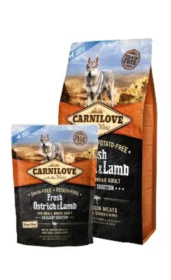 Immagine prodotto di Carnilove Dog Fresh Ostrich & Lamb Adult Small 6 kg