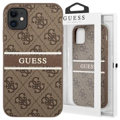 Image de Guess Guhcn614Gdbr Iphone 11 / Xr 6,1Brązowy/Brown Hardcase 4G Stripe