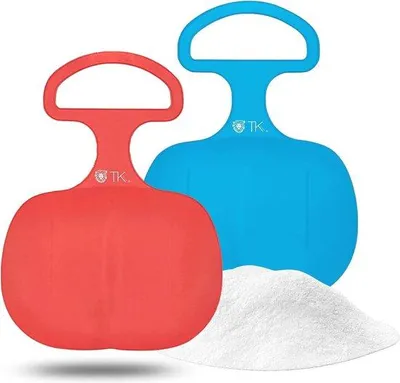 Produktbild von 2-teiliger Schlitten-Set für Kinder - ideal für Schlittensport und Rodeln im Schnee