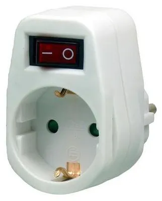 Image de Prise électrique EcoSavers de type F avec interrupteur