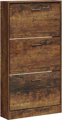 Obrázek produktu pro vidaXL Botník Kouřový dub 59x17x108 cm Materiál dřeva
