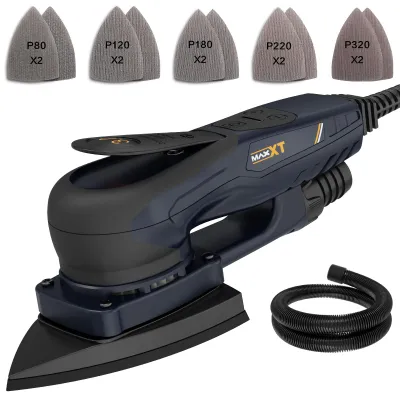 Imagen del producto de MAXXT Lijadora triangular profesional sin escobillas, 3 mm - Motor EC potente de 350 W, velocidad