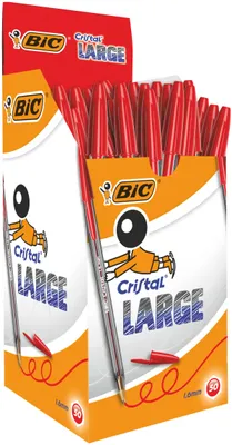 Immagine prodotto di 50x BIC 951625 Penna a sfera Cristal Large Colore: rosso