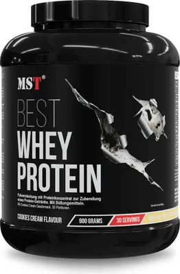 Produktbild von Protein Best Whey + Enzyme 900g Cookies cream