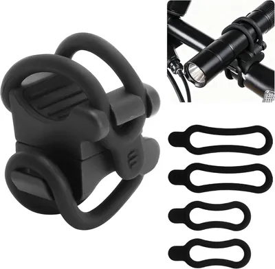 Productafbeelding van Lamphouder fiets 360° - 10 tot 40 mm - Zwart