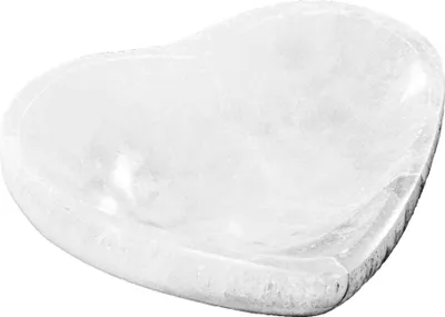 Produktbild von Selenit Herz Schale 10x8cm – Herzförmige Schale für Schmuck und Edelsteine