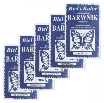 5 x 10g Batikfarbe marineblau