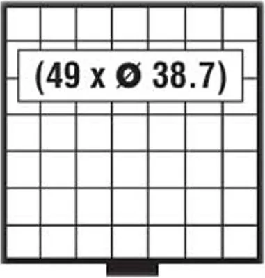 Produktbild von Münzschublade BEBA Maxi 6107 für 49 Münzen mit einem Durchmesser von bis zu 38,7 mm