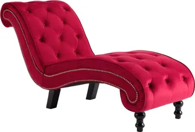 Obrázok produktu pre vidaXL Chaiselongue Rot Samt