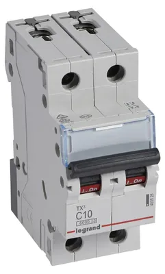 Image de S302 TX3 Disjoncteur C 10A 2P 2M 6KA