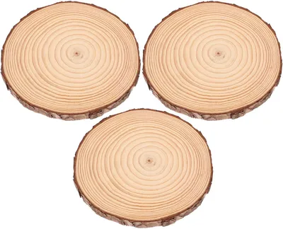 Produktbild von Gartendekoration: Set aus 3 Trittsteinen mit 18 20 cm Durchmesser und 2 cm Dicke für Gartenwege und Außenbereiche