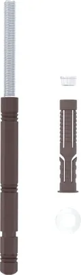 Produktbild von vidaXL Schwebende Regalträger 12 pcs Beige Ø14 x 210 mm Stahl