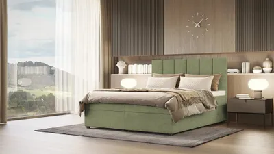 Obrázek produktu pro Kontinentální postel DELTA 4 - 140x200, světle zelená