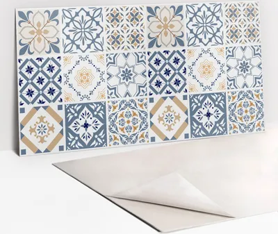 Obrázek produktu pro Ochranný Panel PVC - Samolepicí Vinylové Dlaždice na Stěnu - 100 x 50 - Okrasná mozaika