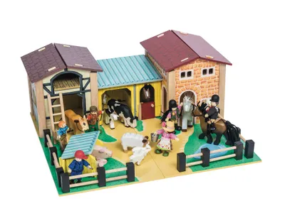 Produktbild von Le Toy Van The Wooden Farmyard, Bauernhof, 3 Jahr(e), Mehrfarbig, Holz