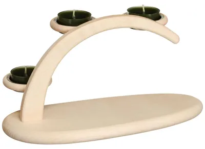 Produktbild von Leuchterbogen, Länge 25 cm, natur, original Erzgebirge von Seiffener Volkskunst