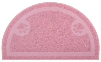 Immagine prodotto di Tappetino per lettiera per gatti, dimensioni 60 x 36 cm, color rosa chiaro