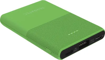 Produktbild von TERRATEC Powerbank P50 Pocket Green Flash   5.000mAh