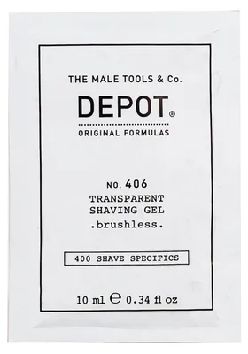 Obrázok produktu pre Depot 400, pena na holenie špeciálna, č. 406, s mentolom, hydratačná a osviežujúca, 10 ml